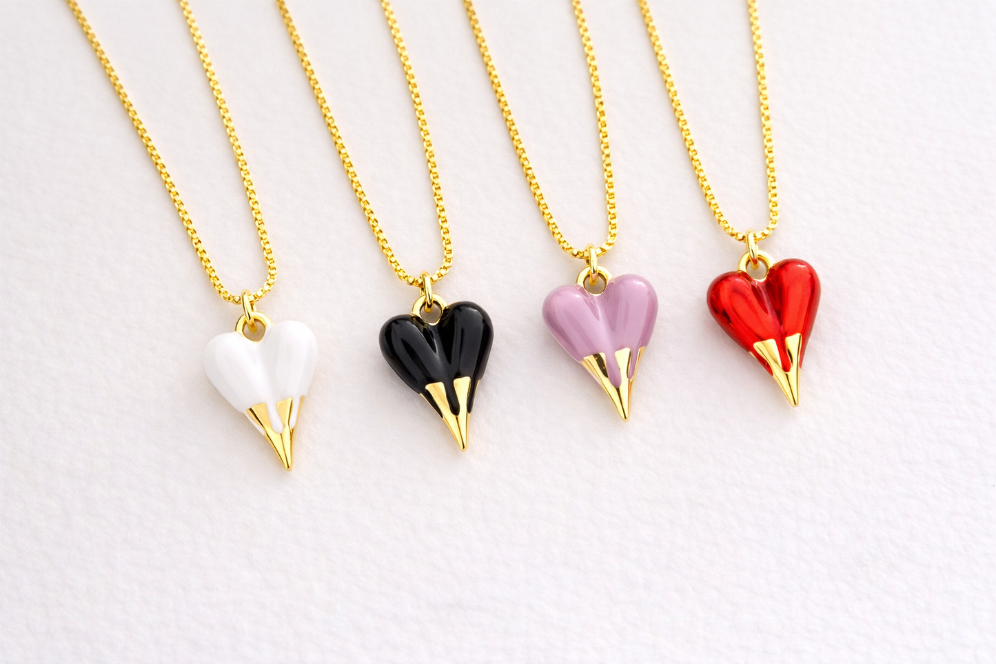 Cadena dije corazón derretido