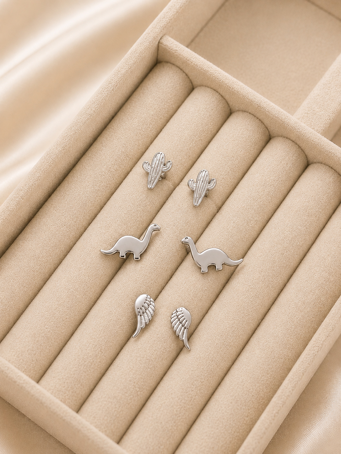 Set de topos x 3 - Plateado