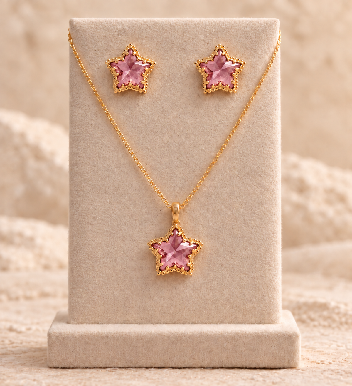 Set collar estrella
