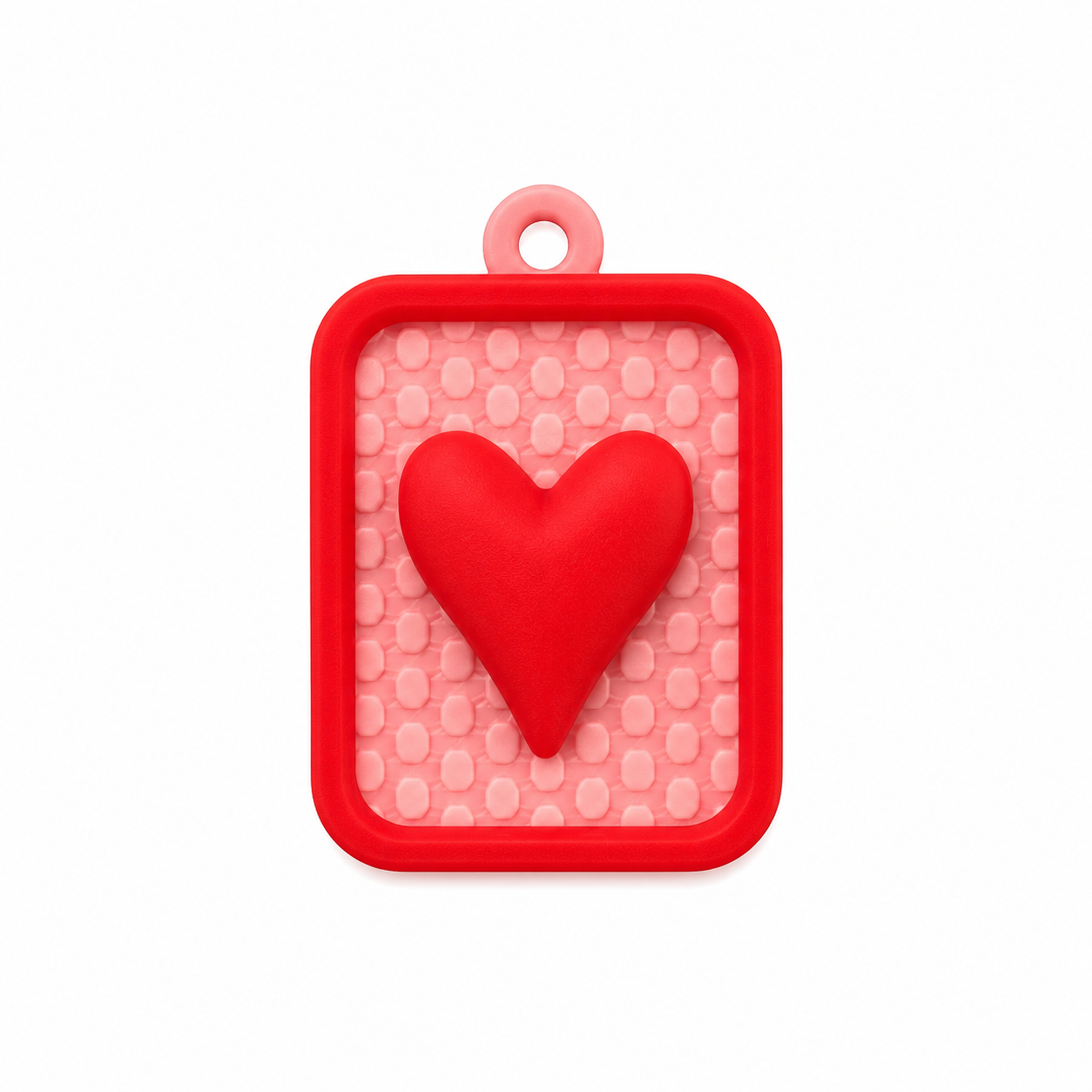 Dije placa corazón