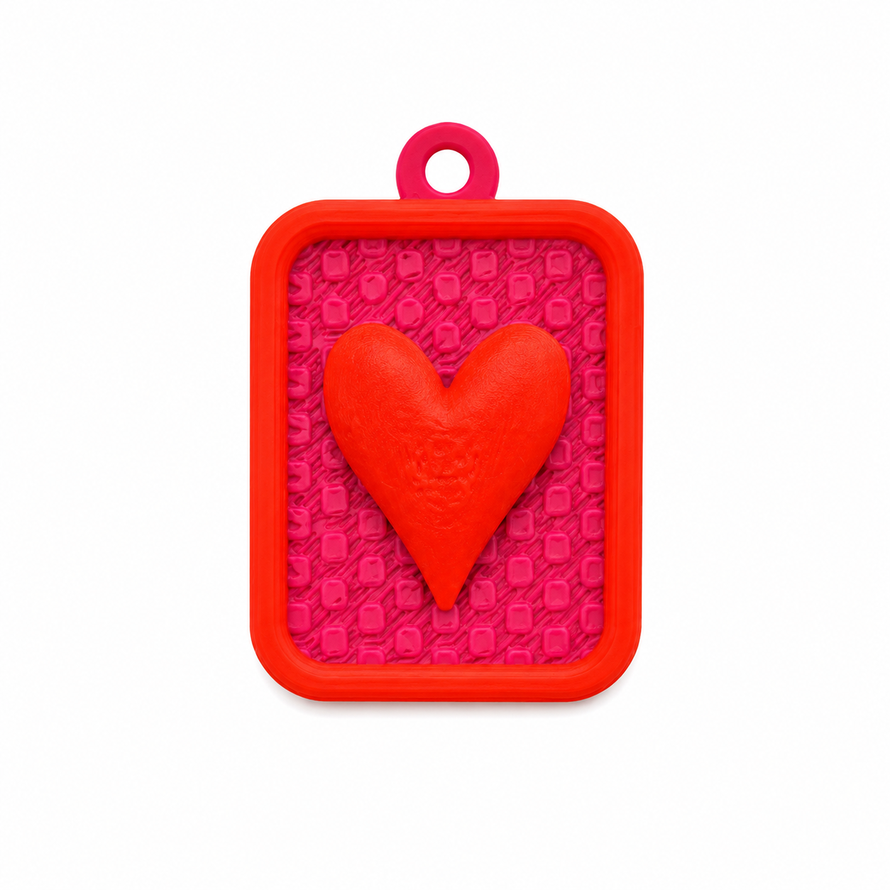 Dije placa corazón