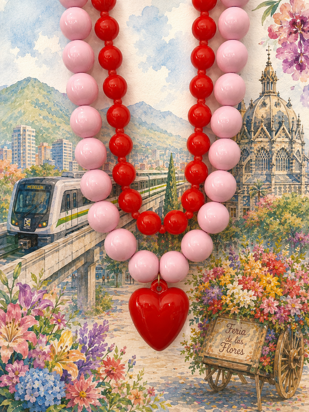 Collar XL Set Feria de las flores