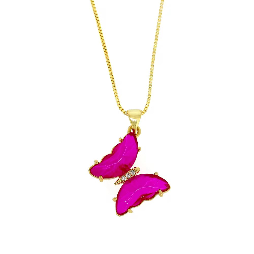 Collar mariposa - 8 colores