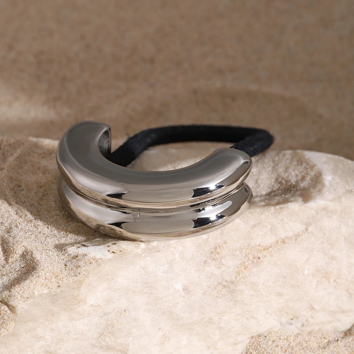Ponycuff doble plateado