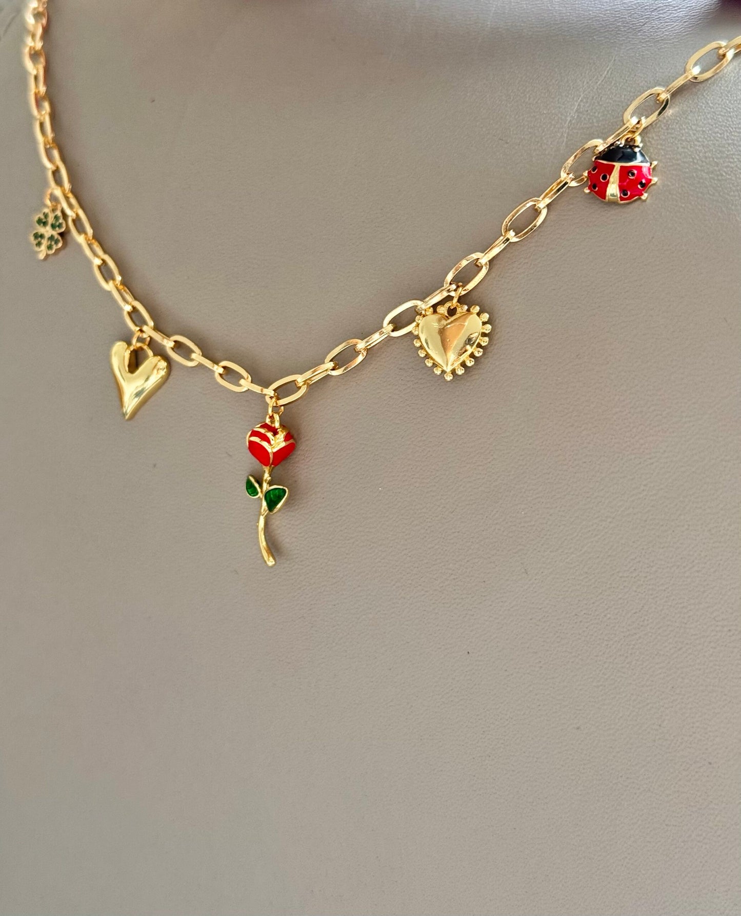 Collar mini charms Olivia