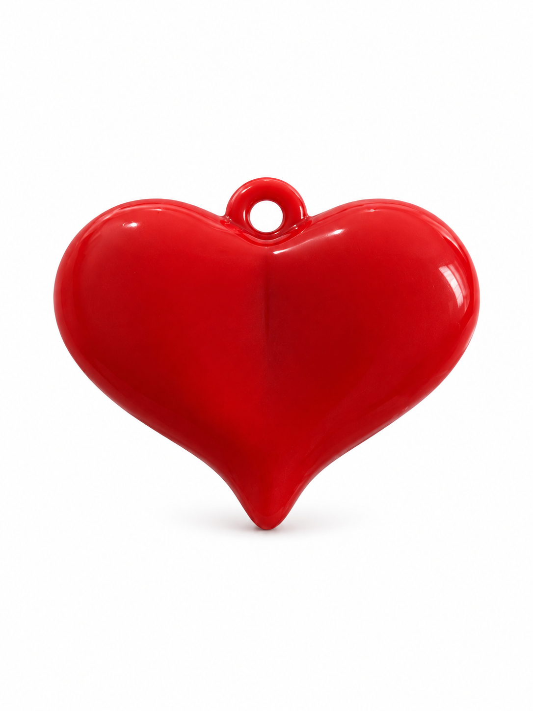 Dije maxi corazón rojo.