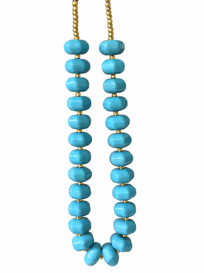 Collar XL dona azul