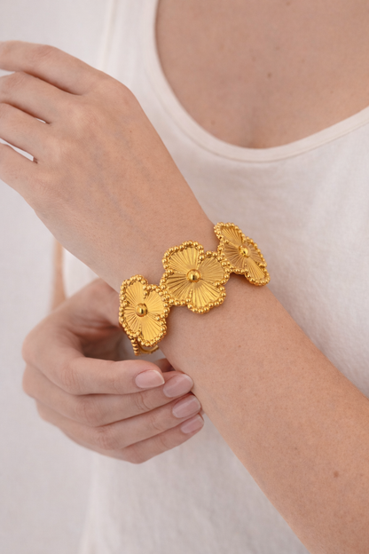 Pulsera trébol grande