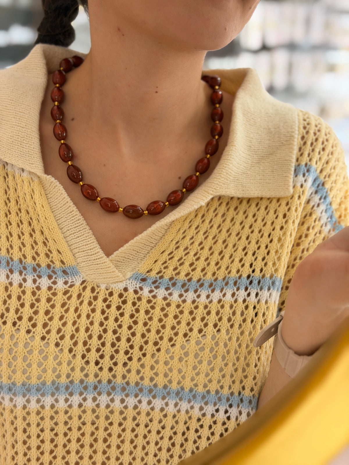 Collar XL almendra y separadores