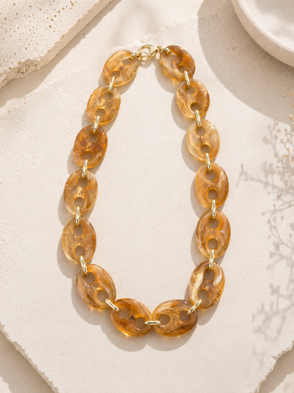 Collar chunk Loretta miel