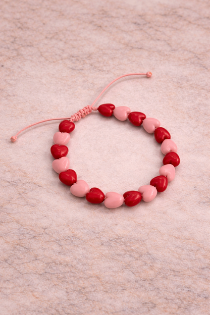 Pulsera de corazones