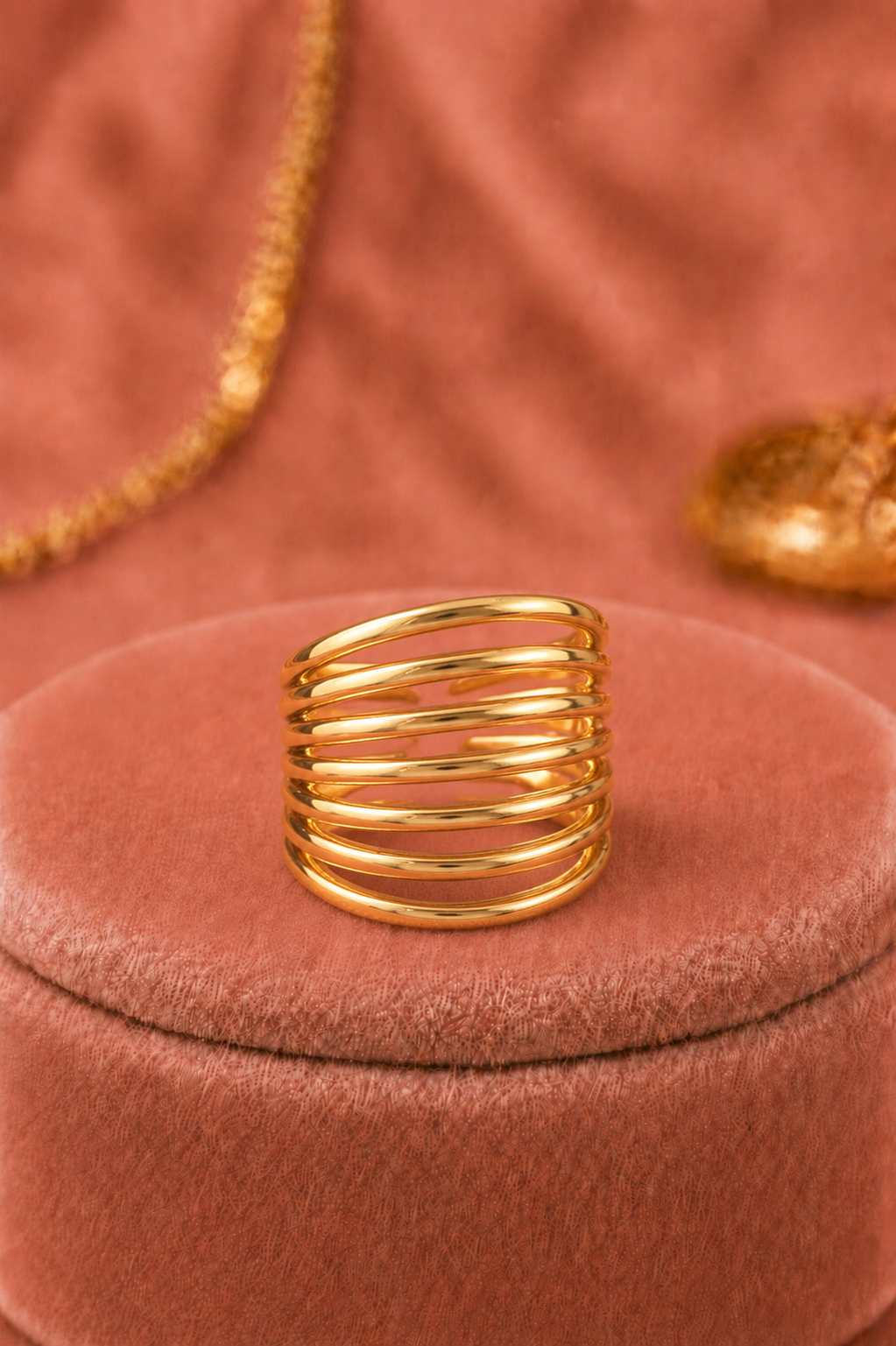 Anillo maxi líneas.