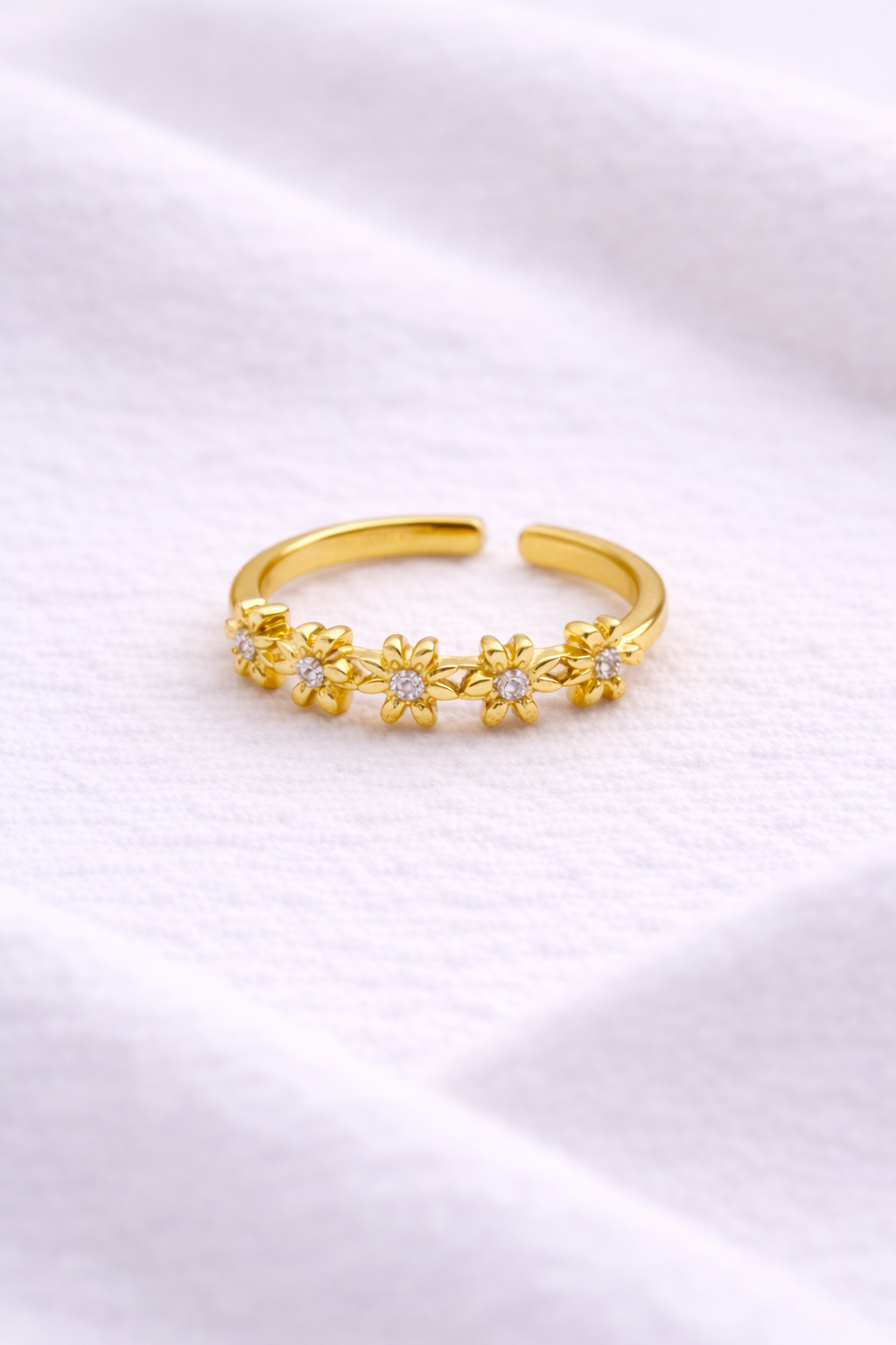 Anillo mini flores