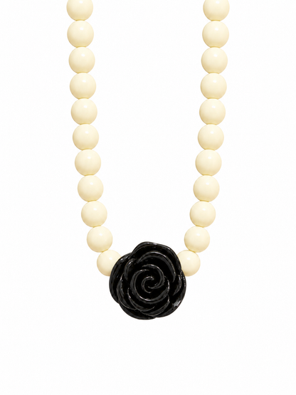 Collar XL rose negro