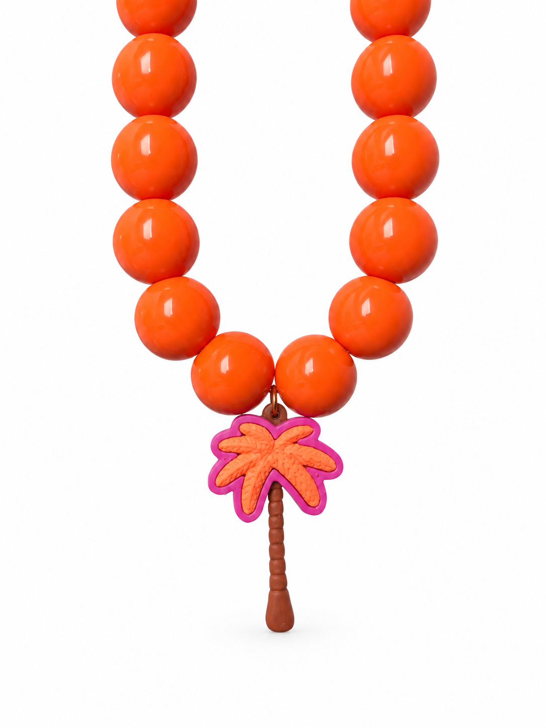 Collar XL palmera naranja