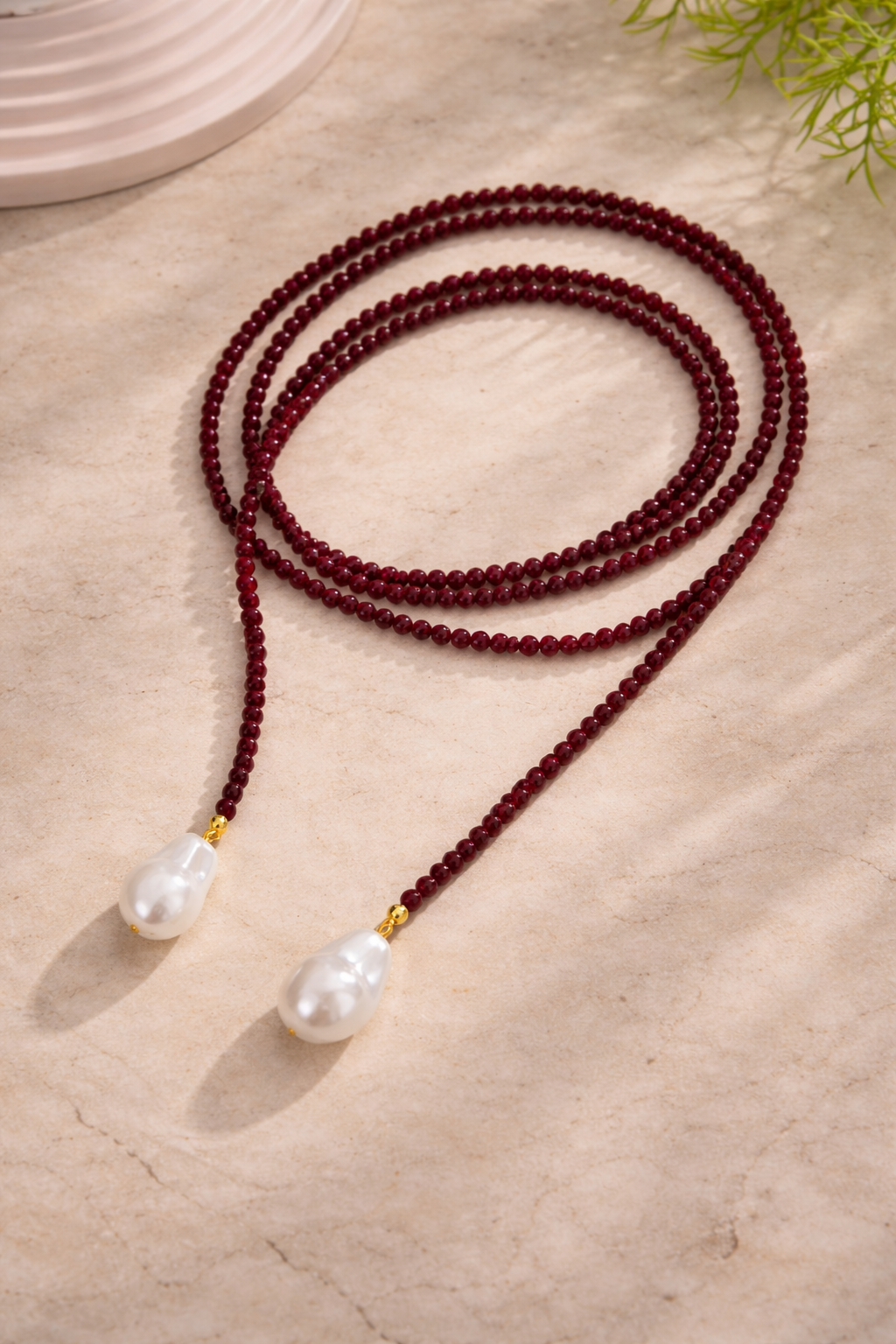 Collar corbata vino tinto