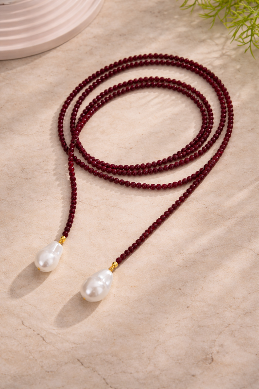 Collar corbata vino tinto