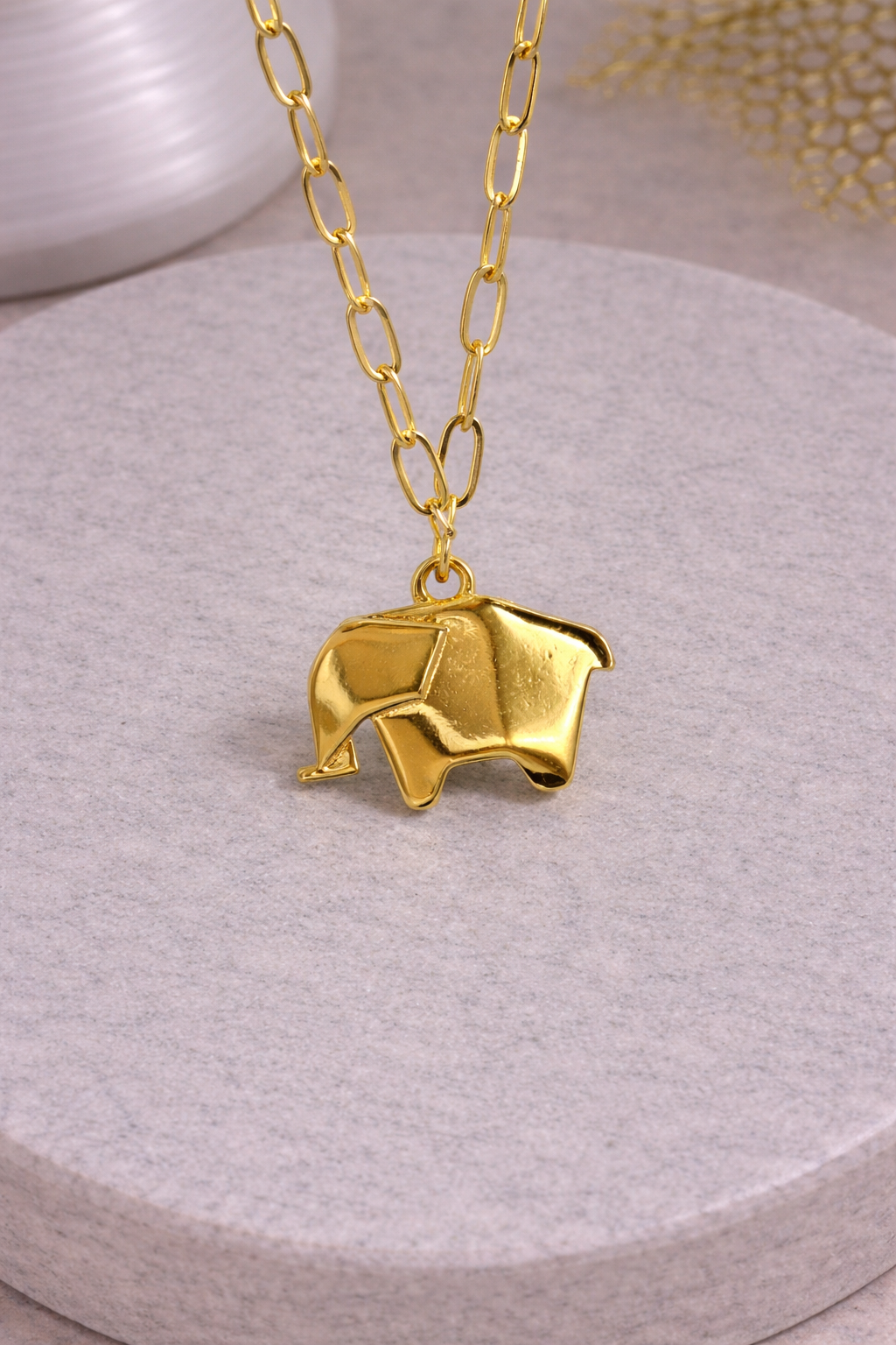 Cadena XL origami elefante
