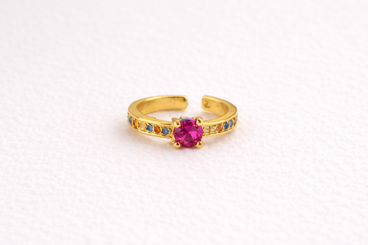Earcuff fucsia multicolor