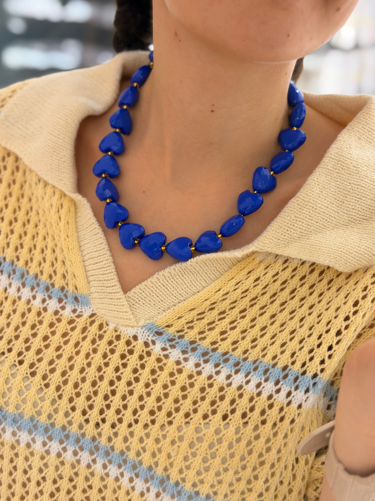 Collar XL candy -azul oscuro