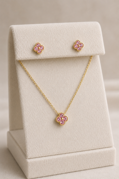 Set collar trébol