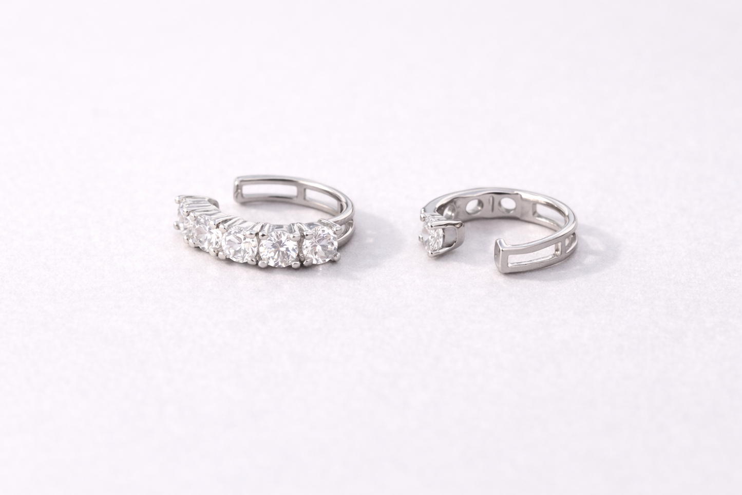 Earcuff circones transparentes