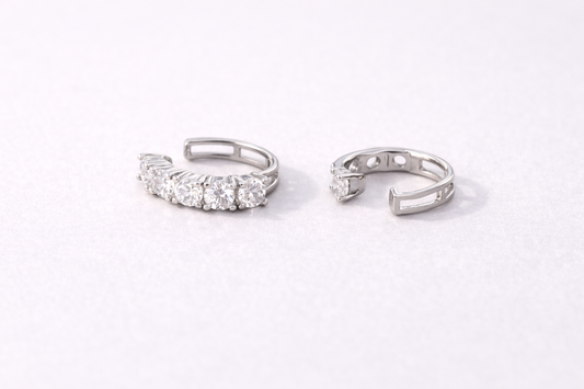 Earcuff circones transparentes