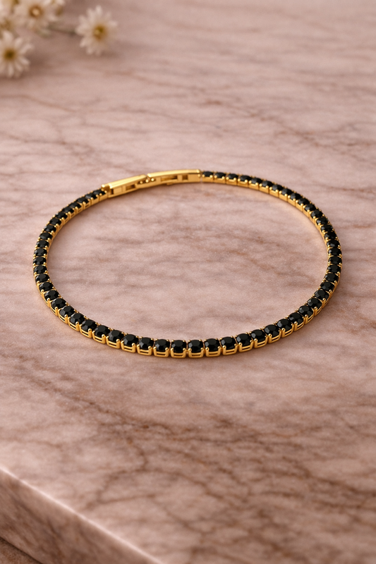 Pulsera tenis negro