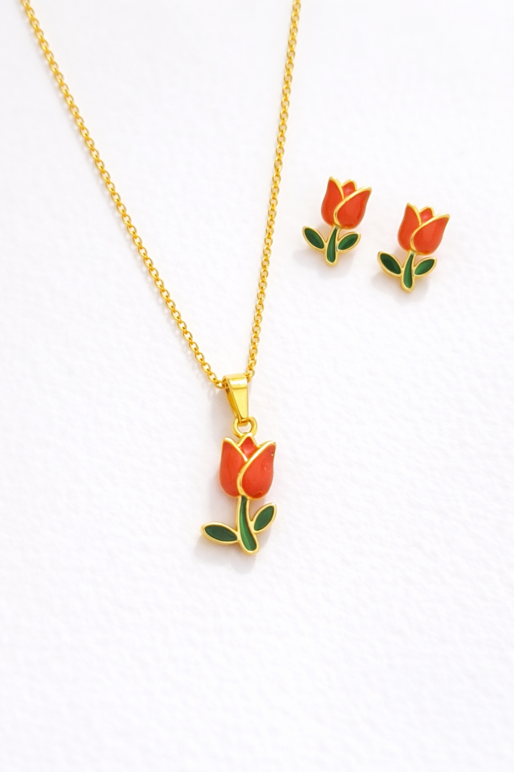 Set collar tulipán