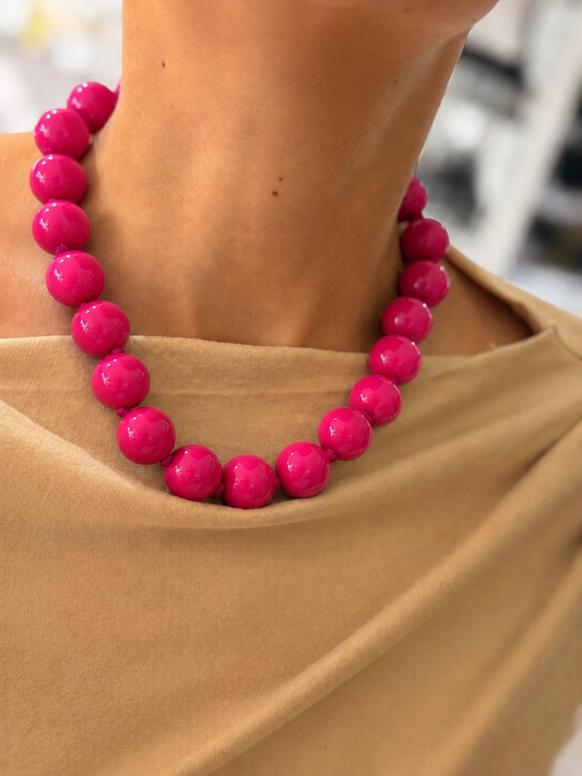 Collar XL fucsia #16