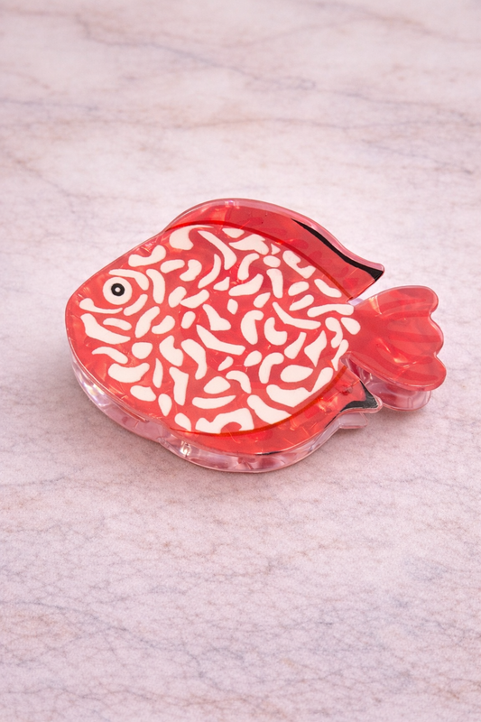 Hair clip pez fucsia