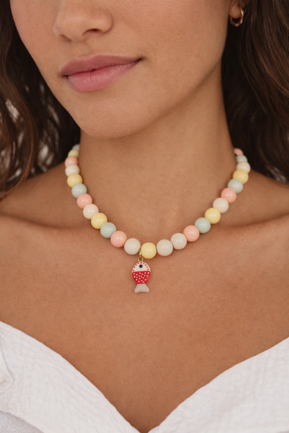 Collar XL Pez Rosa