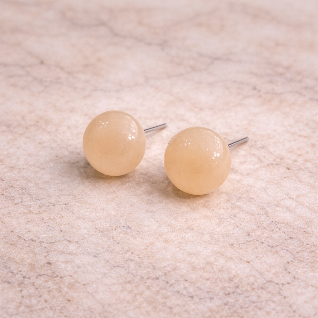 Topo acrílico media esfera beige
