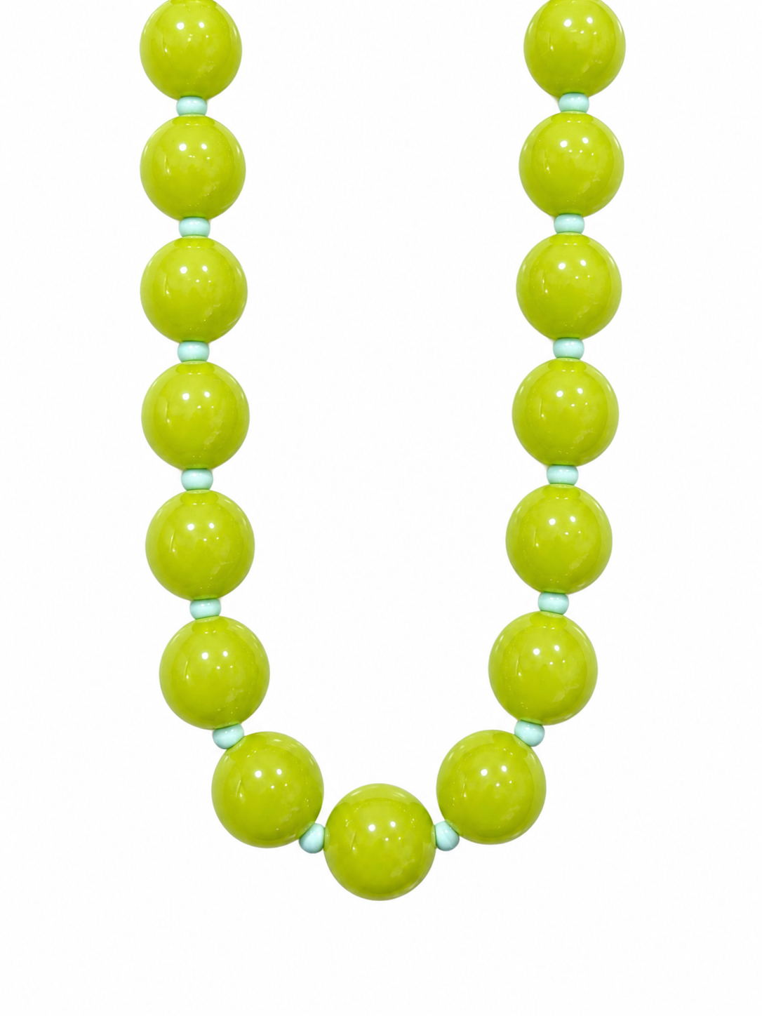 Collar XL  limón con azul #18