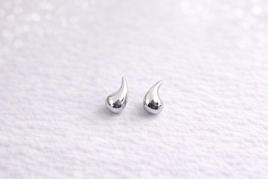 Topo pequeño gota plateado