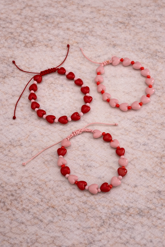 Pulsera de corazones