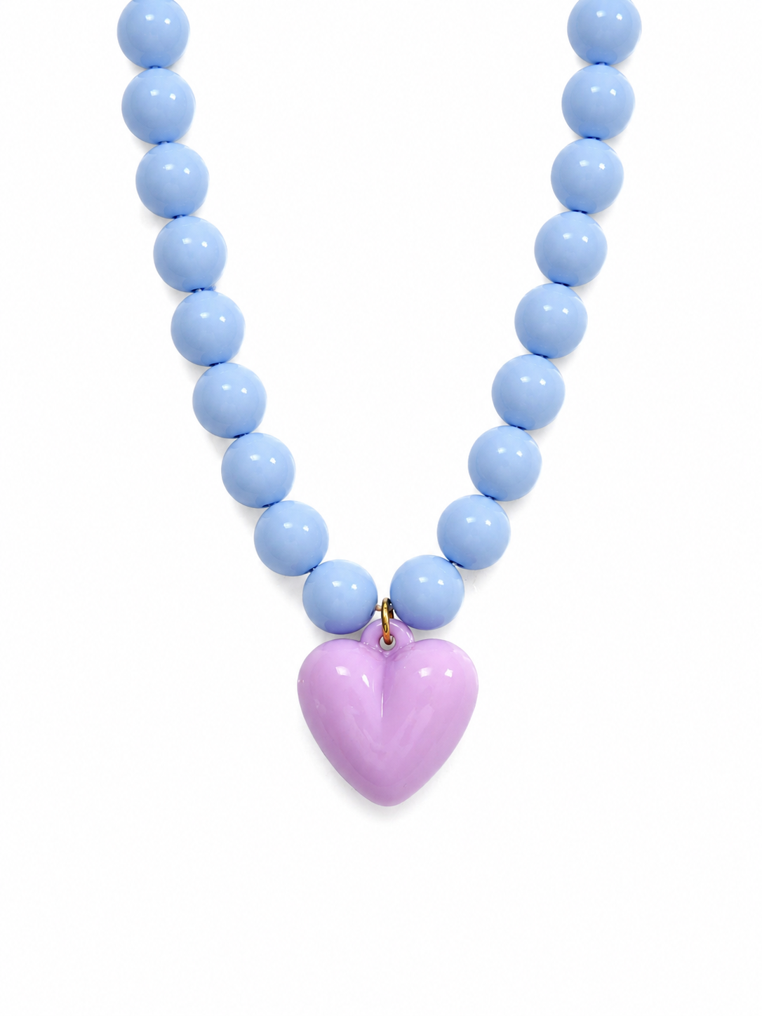 Collar XL corazón lila