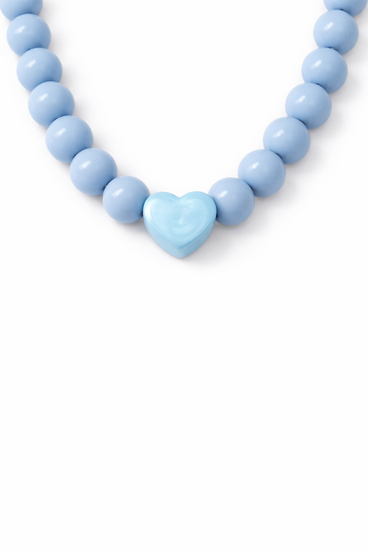 Collar XL Corazón azul - 6 colores