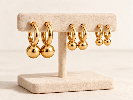 Set x 3 mini hoop balin
