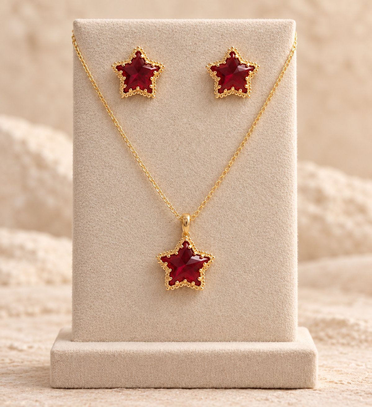 Set collar estrella