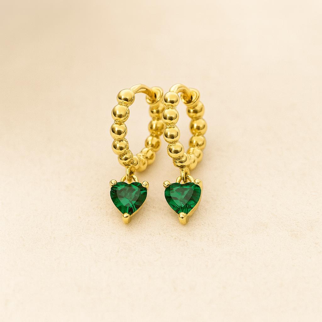 Mini hoop corazon - Rodio, Verde
