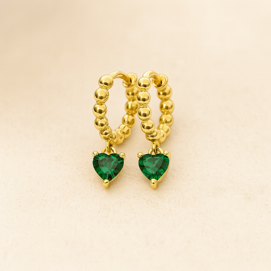 Mini hoop corazon - Rodio, Verde