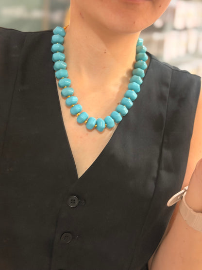 Collar XL dona azul