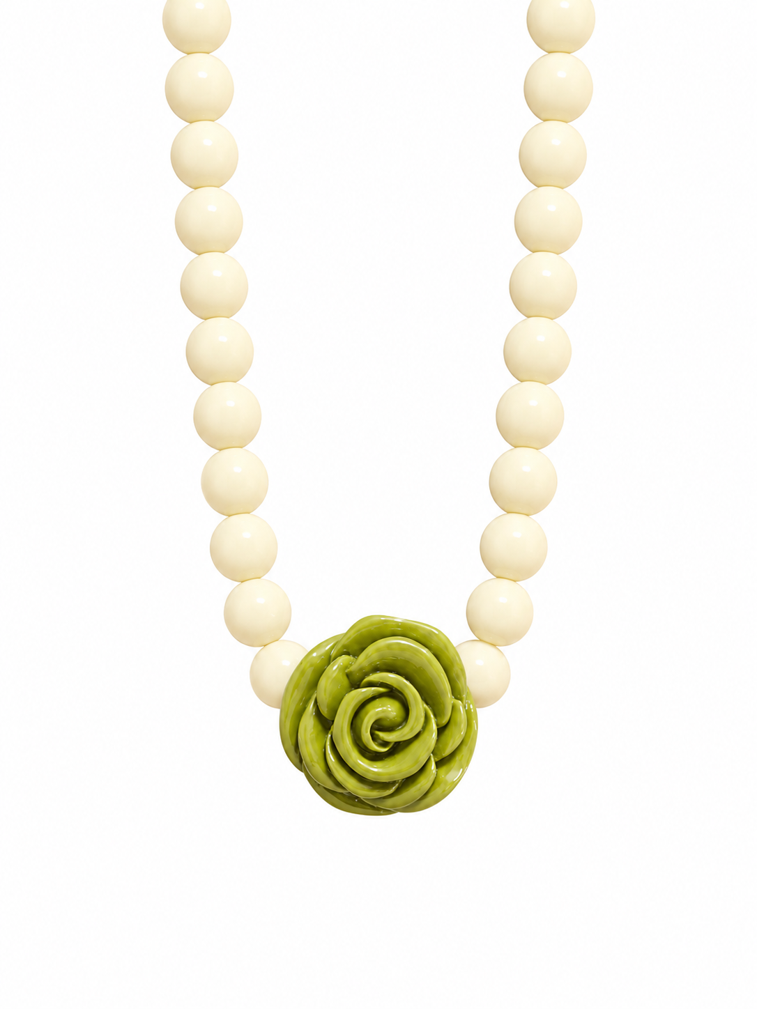 Collar XL rose verde.