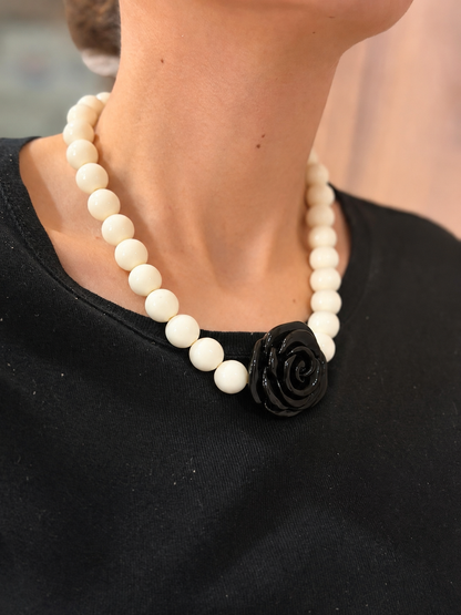 Collar XL rose negro