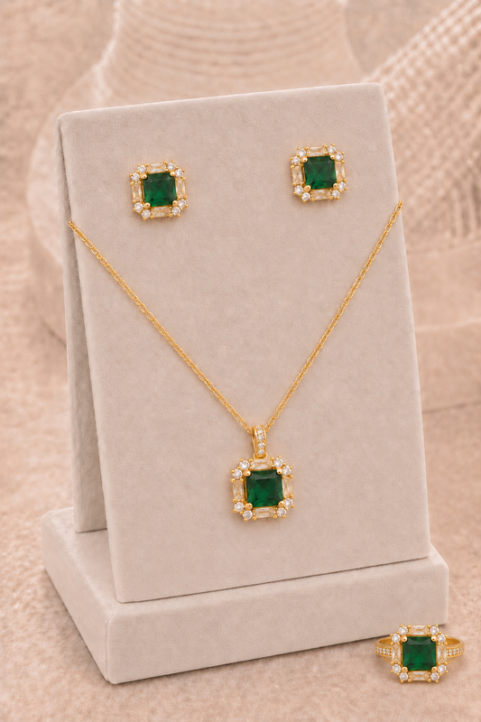Set collar verde