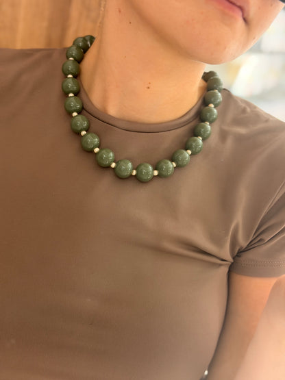 Collar XL Verde militar separador