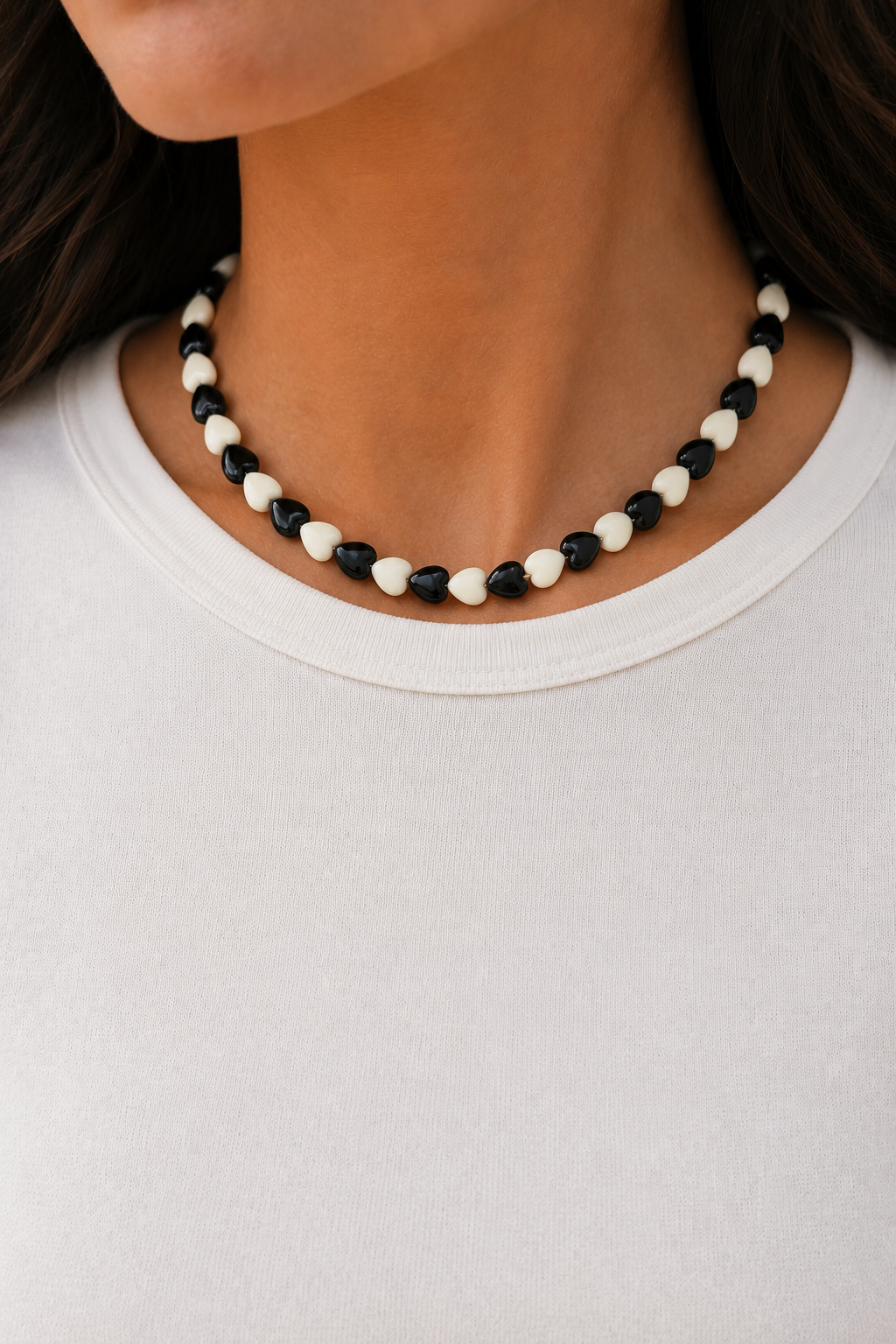 Collar mini corazones