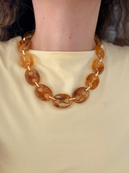 Collar chunk Loretta miel