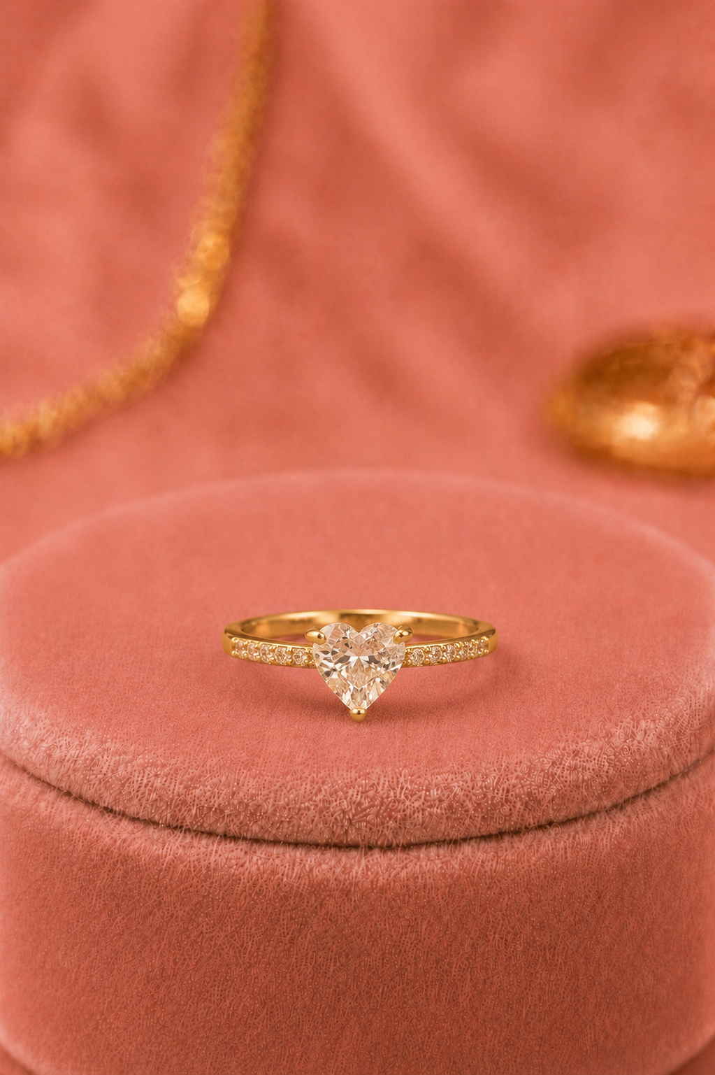 Anillo corazón circon